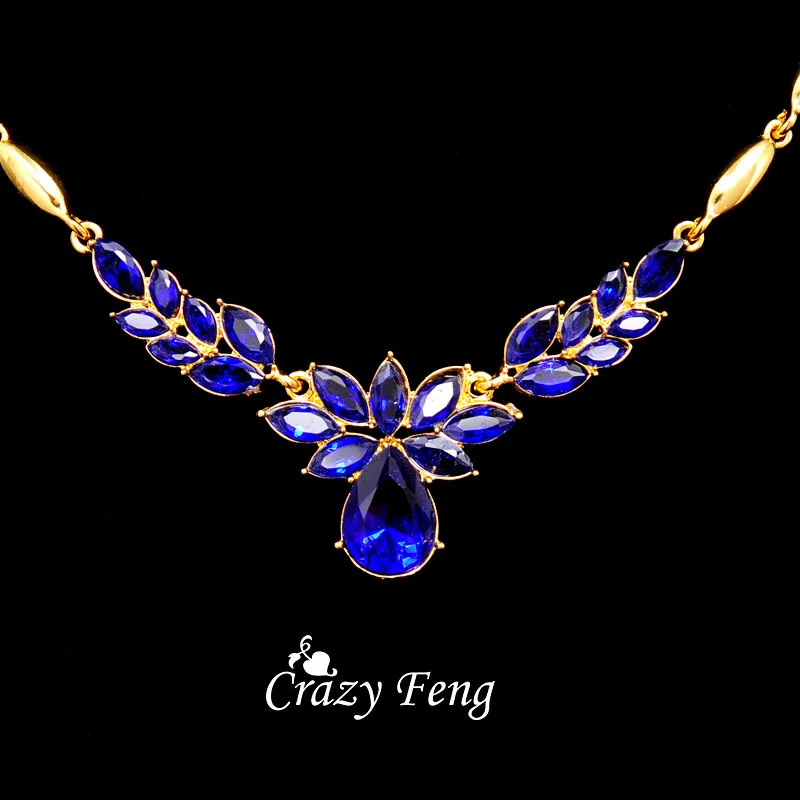 Женский комплект ювелирных изделий в форме цветка золотого цвета s 3 подвеска со