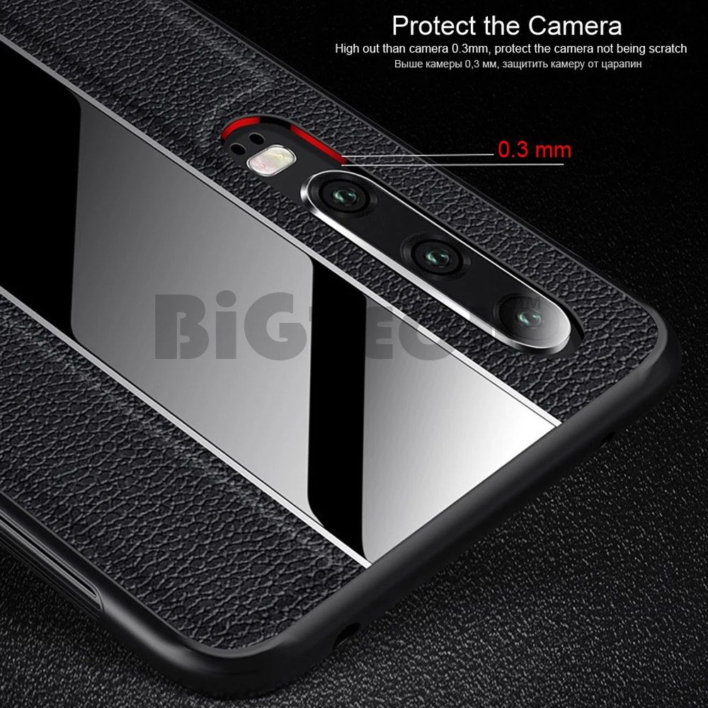 For Huawei P30 Pro Case Porsche Style Luxury Leather Cover for P20 Lite P Smart 2019 Soft Protective Cases |