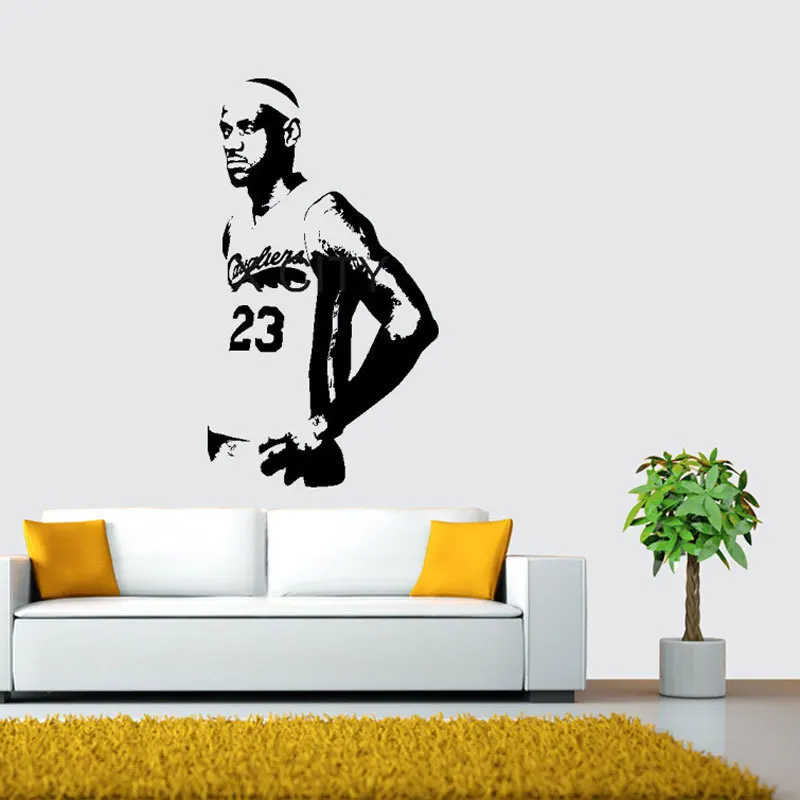 Декоративные настенные наклейки для спальни Кливленда Джеймса экологичный