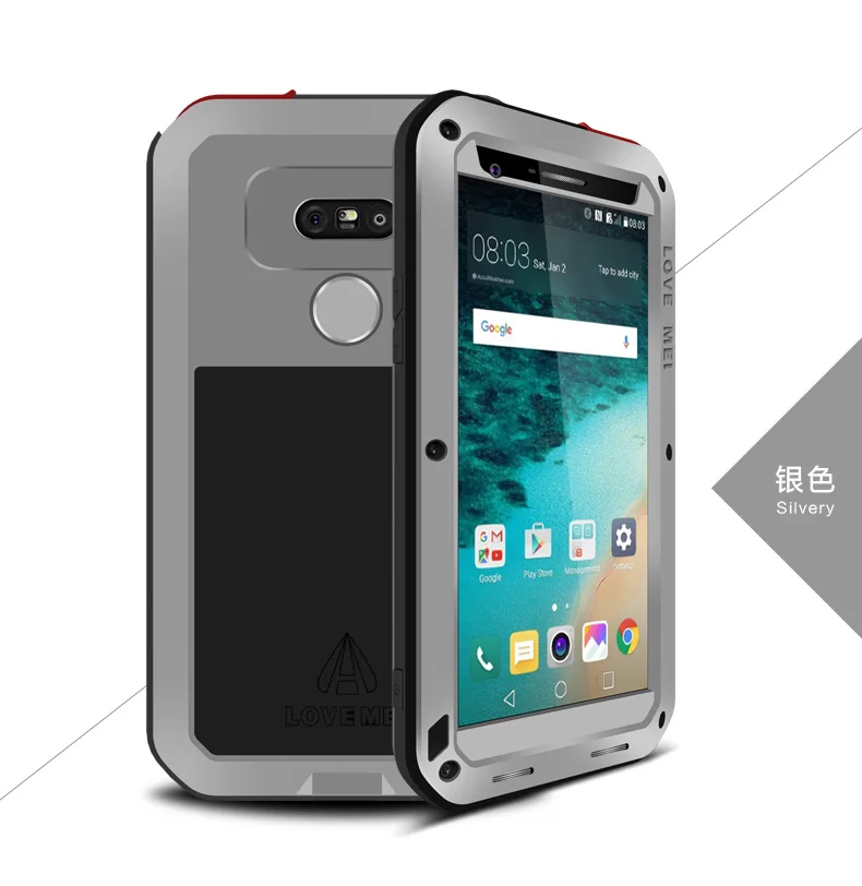 Алюминиевый металлический чехол LOVE MEI для LG G3 G4 G5 G6, мощный защитный противоударный водонепроницаемый чехол для LG G6 G5 G4 G3, чехол