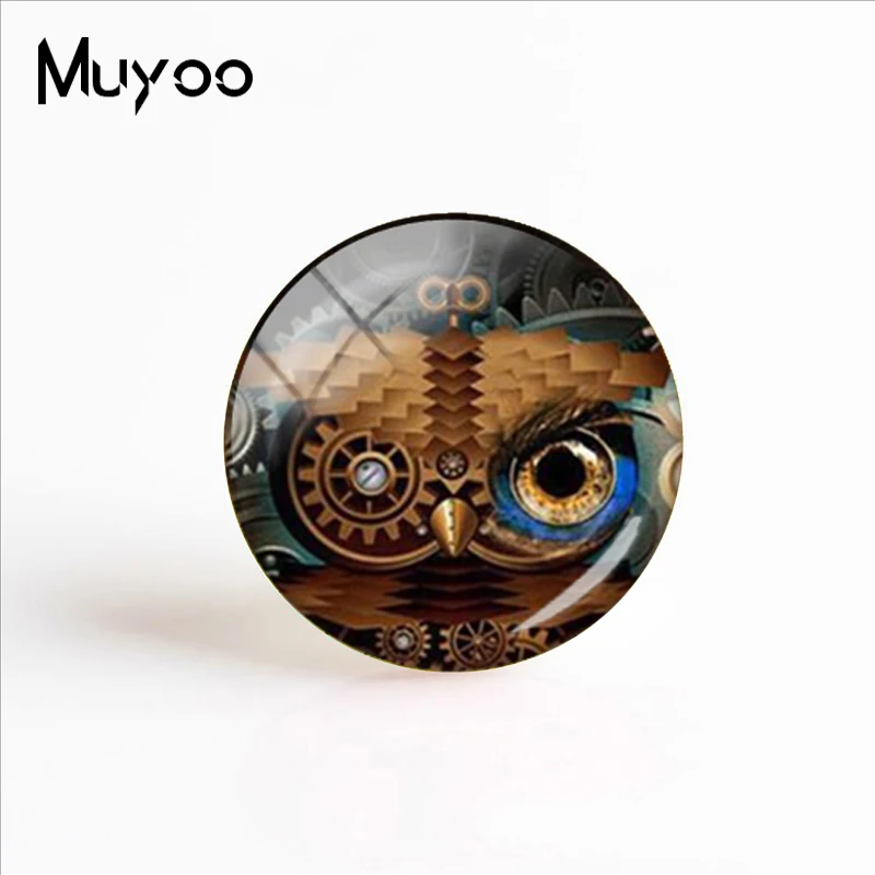 2018 Новинка стимпанк сова Художественная печать фото ювелирные изделия