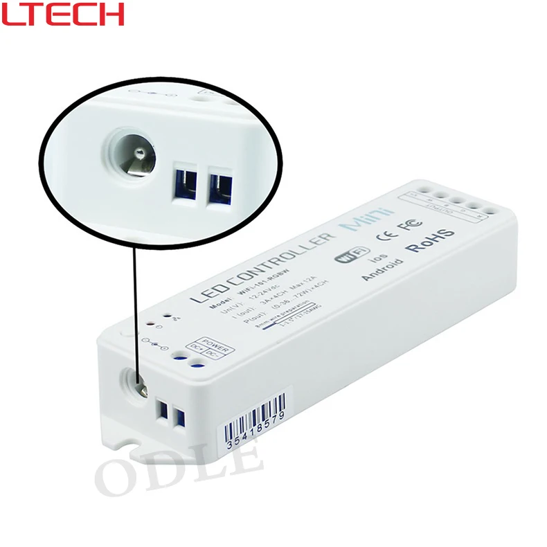 16.7 миллионов цветов 2.4 г Wi Fi RGB/WW/CW Светодиодный контроллер смартфон управление