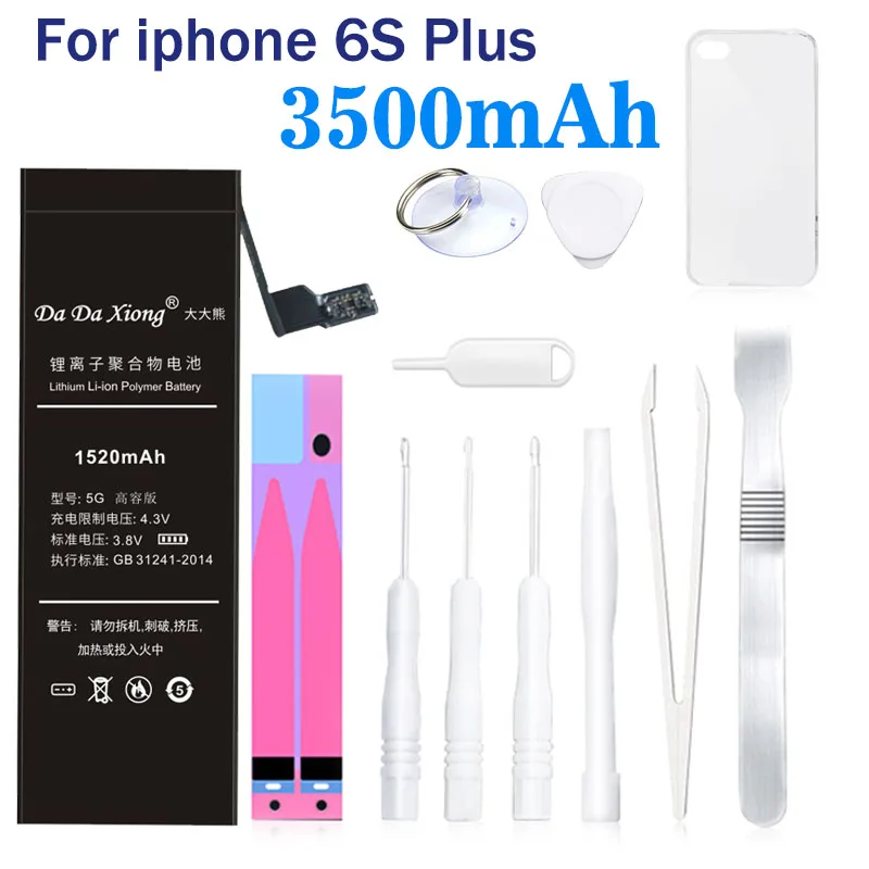 Оригинальный аккумулятор Da Xiong для iPhone 6S Plus 6splus сменные литий ионные батареи 3500