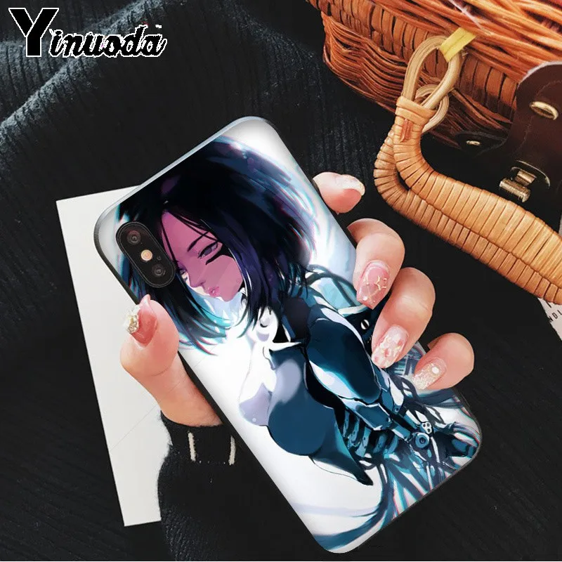 Yinuoda Alita Battle Angel DIY Окрашенные красивые аксессуары для телефонов Чехол Apple iPhone 8 7 6 6S
