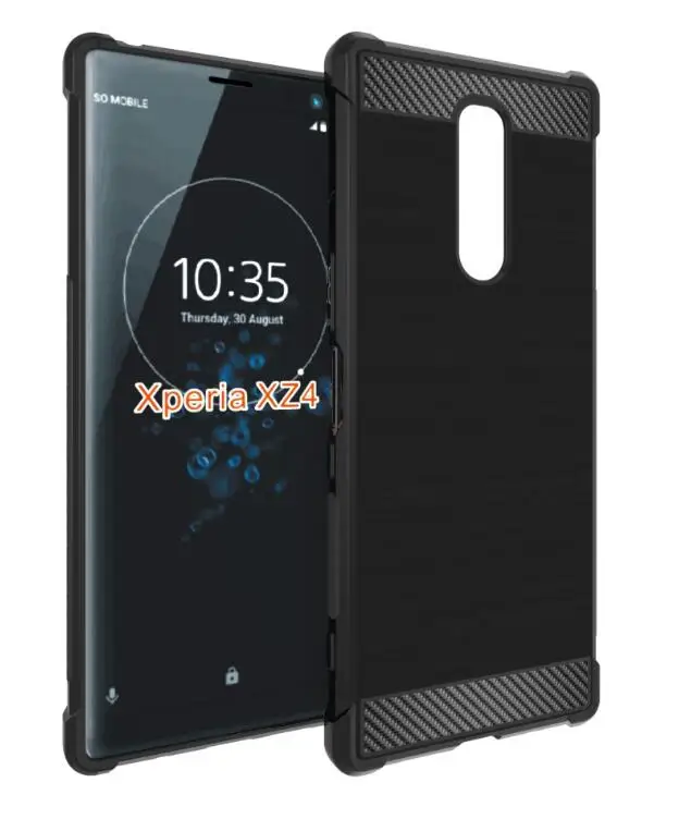 Для Sony Xperia 1 и 10 Plus чехол + закаленное стекло Мягкий ТПУ гелевый силиконовый