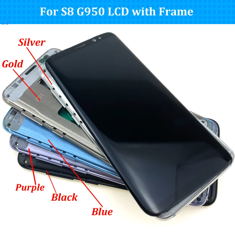 5 8 &quotсупер Amoled для Samsung Galaxy S8 g950 G950F ЖК дисплей с сенсорным экраном дигитайзер Plus