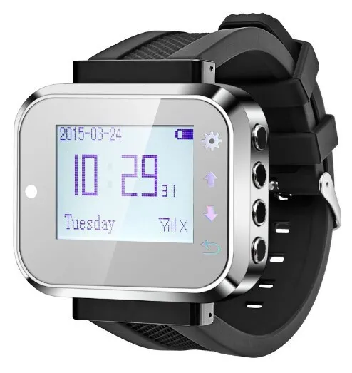Restaurant Guest Paging System Newest Arrival Voice Pager Equipment ( 1pcs display with 2pcs watch and 15pcs call buzzer) | Компьютеры и