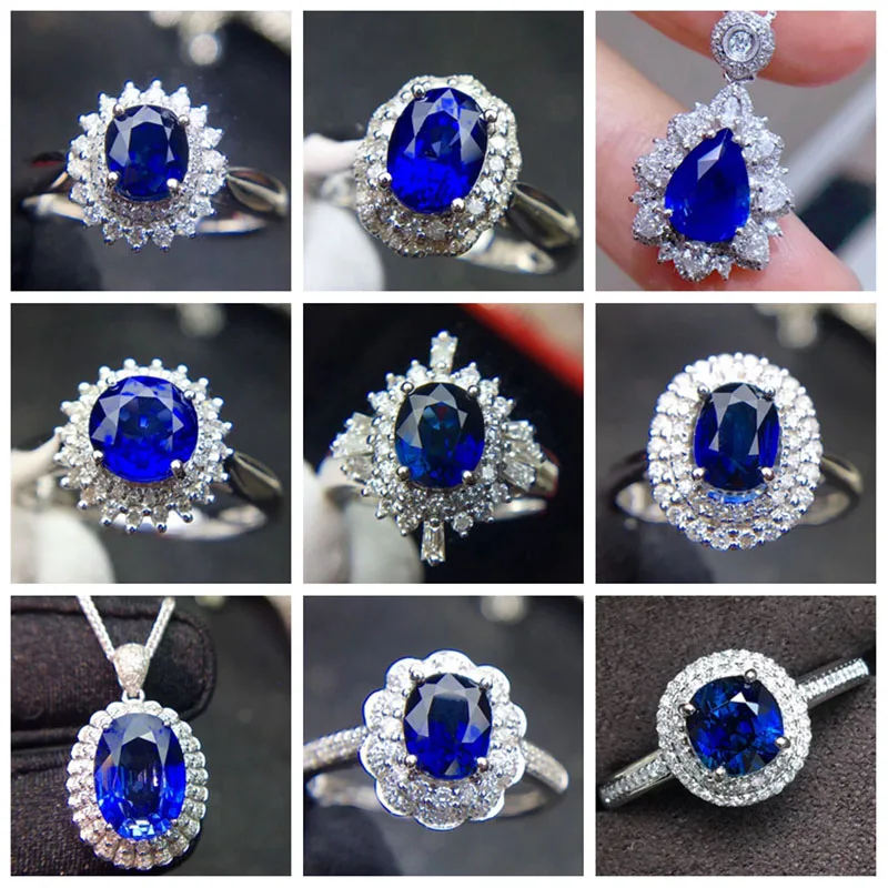 

We have a lot of styles Customized colour jewel 18K 750 White Gold CU-004