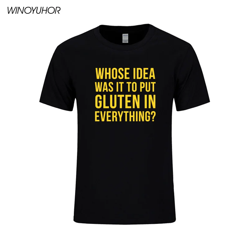 Забавная мужская летняя футболка с надписью The Gluten In Always|t-shirt for men|funny t-shirtmen summer |