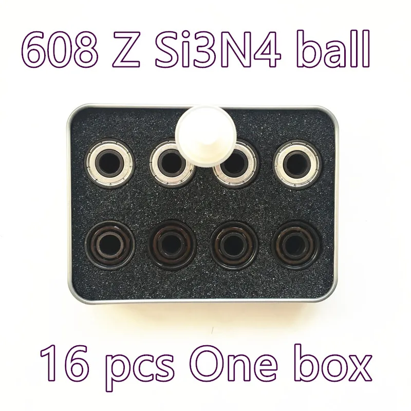 Axk 6 Balls Si3n4 Hybrid Ceramic 608zz 608z 608 встроенный подшипник конька скейтборд скоростной
