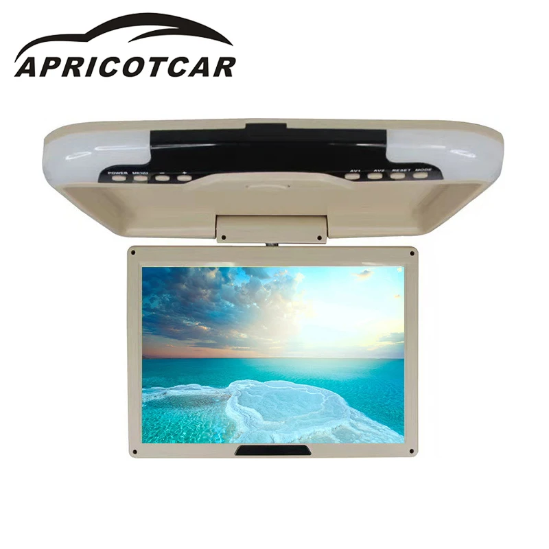 APRICOTCAR 12 дюймов 800*480 Автомобильный откидной крыша ЖК монитор потолочный верхний HD
