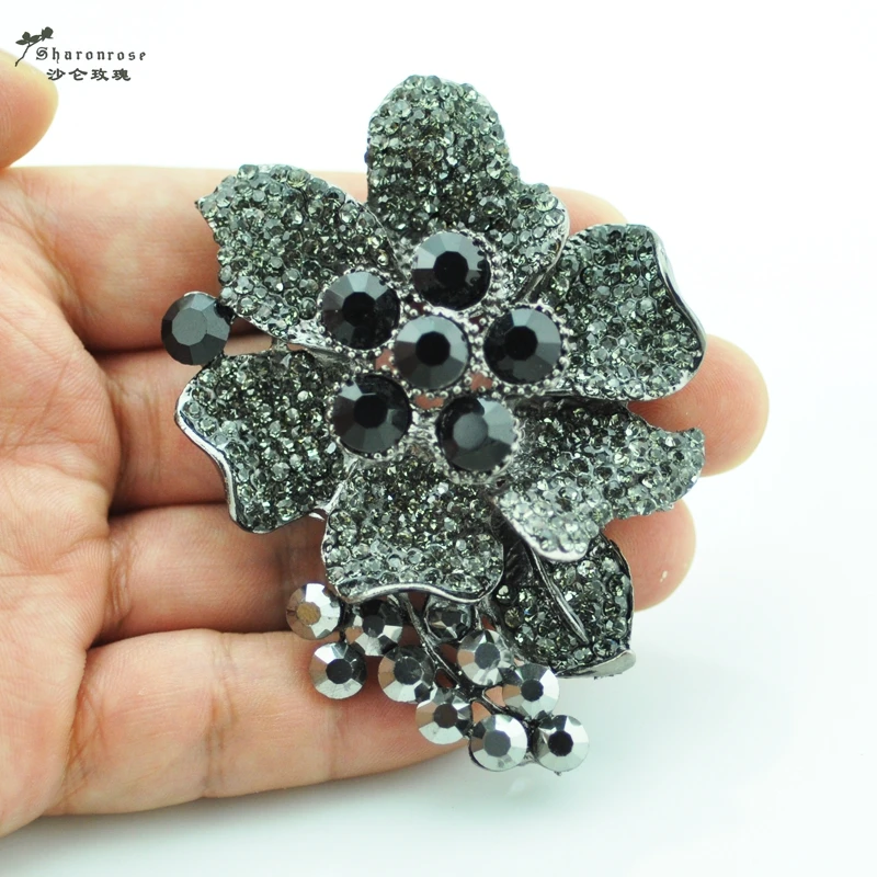 Новинка модные декоративные стразы в виде цветка булавка для женской