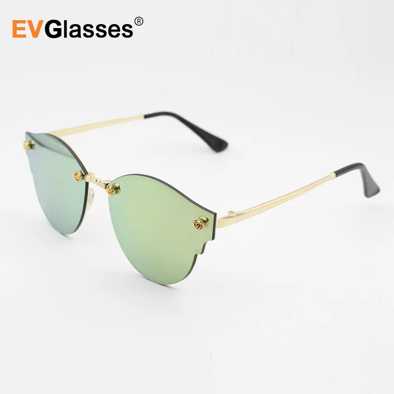 EVGlasses Винтаж Круглый &quotкошачий глаз&quot Для женщин бренд очки ретро женский