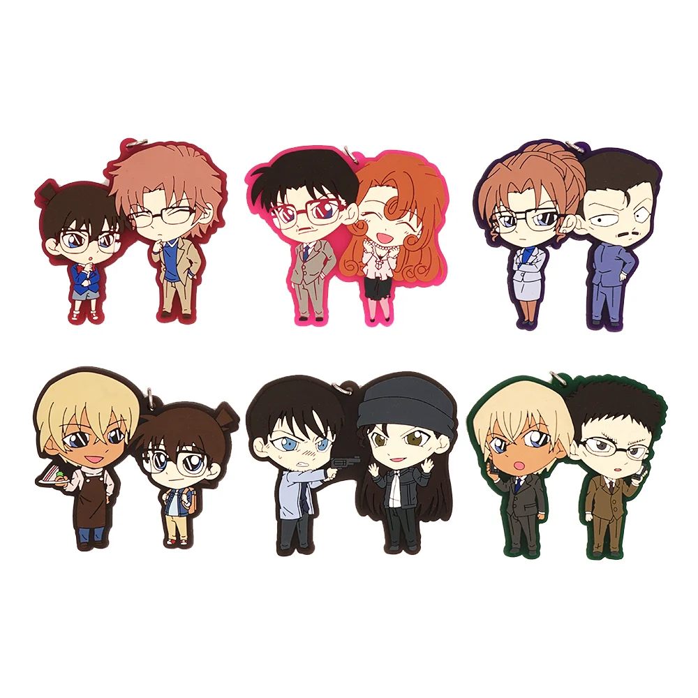Детектив Конан аниме Scotch Akai Shuuichi Бурбон Kazama Conan Sera Masumi Subaru Eri Kogorou Yukiko Yusaku резиновый