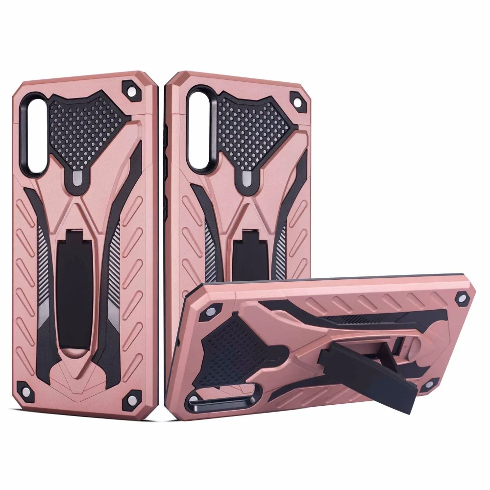 For Samsung Galaxy J4 J6 Plus Hybird Plastic Armor Case with Stand Cover Coque for J3 J5 J7 2017 J8 2018 Accessories | Мобильные