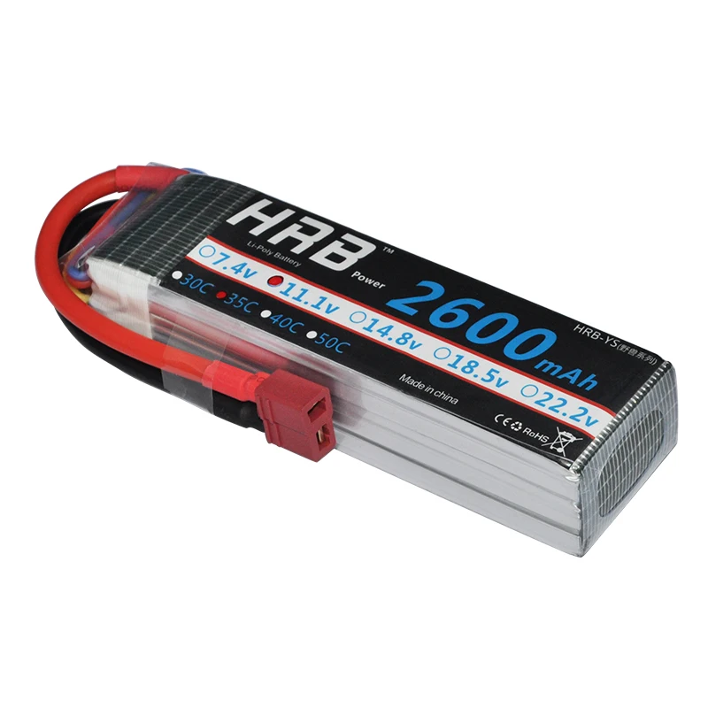 HRB Батареи Липо 11.1 В 2600 мАч 35C Max 70C 3 S Lipo Аккумулятор Для Модели Дистанционного