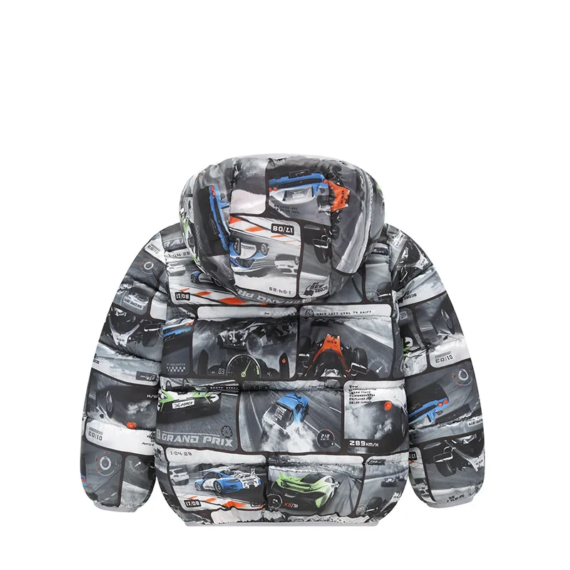 Jackets for Girls Children Jacket Winter Warm Baby Boys Dinosaur Outerwear Girls Cartoon Spring Coat Kids Hooded Coat Clothing