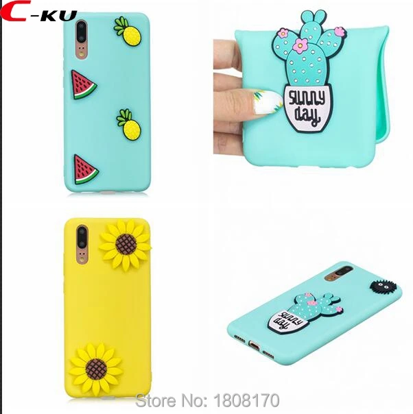 Мягкий чехол из ТПУ с 3d-рисунком подсолнуха для Huawei P20 Pro NOVA 3I Enjoy 7S Honor 7A 7C 9 Lite Mate10 Mate