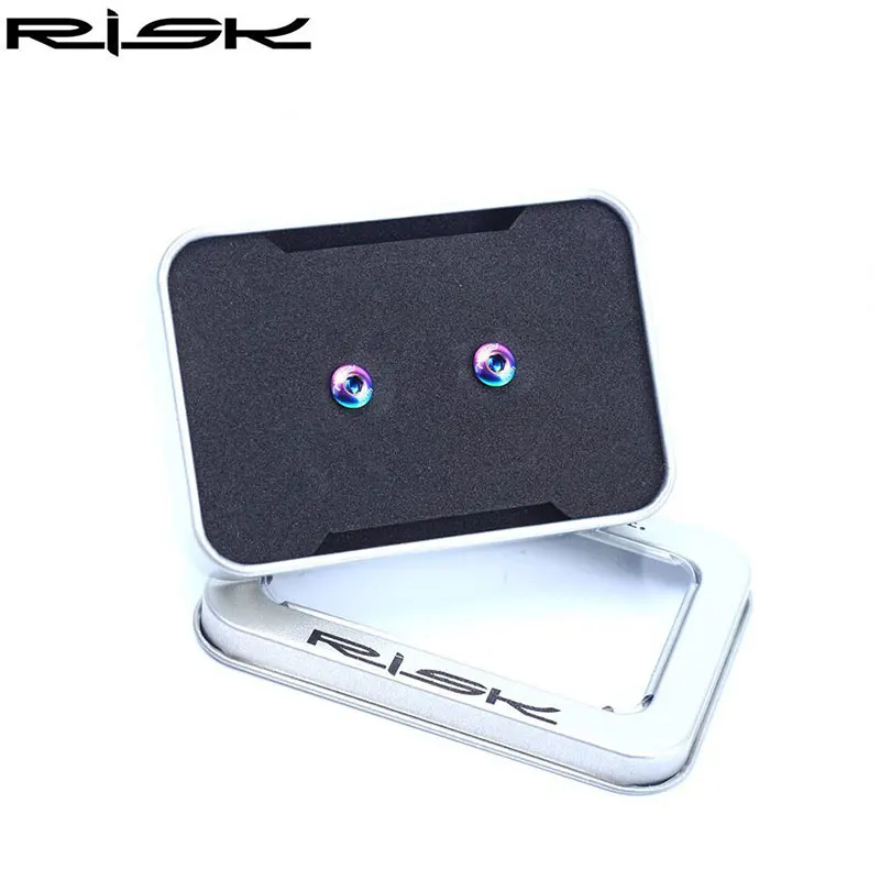 Multi-color 2pcs Полностью масляный цилиндр болты для крышки титановая ручка велосипедного тормоза диск фиксированный винт XT велосипедный Гидравлический Тормозной болт для Shimano - Цвет: Multi-color 2pcs
