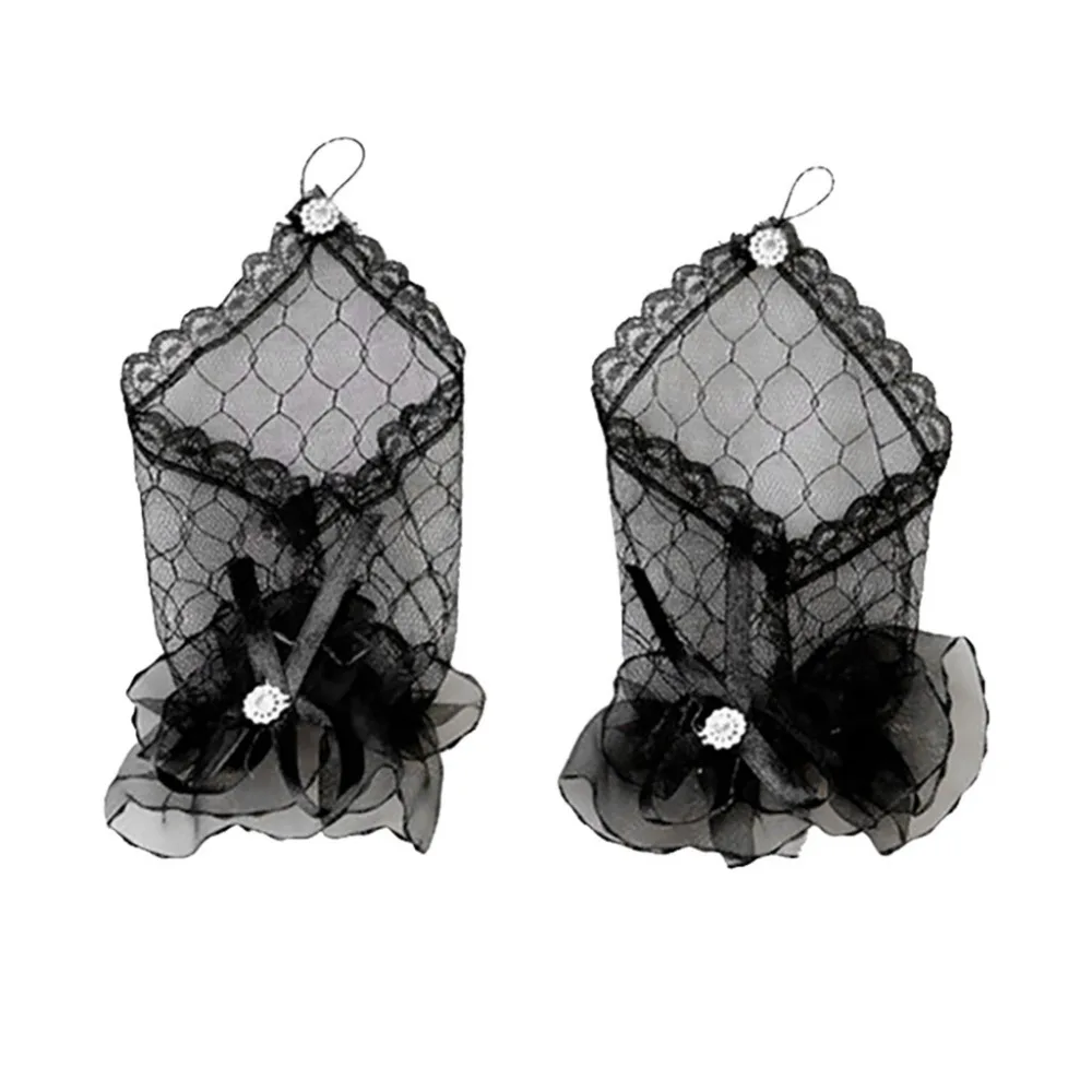 1 пара стильных диких перчаток модные кружевные перчатки без пальцев нарядные