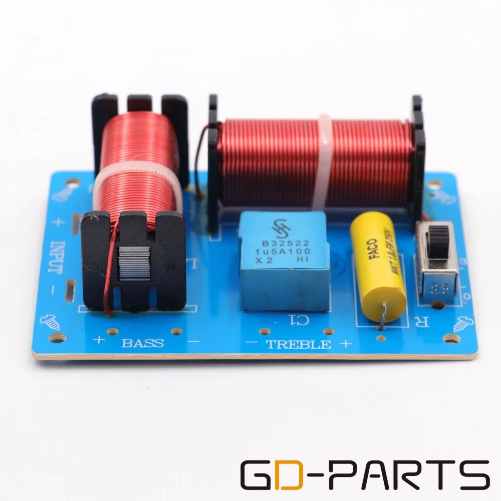 GD PARTS 1 шт. 2 полосный аудио динамик кроссовер с делителем частоты тройной басовый