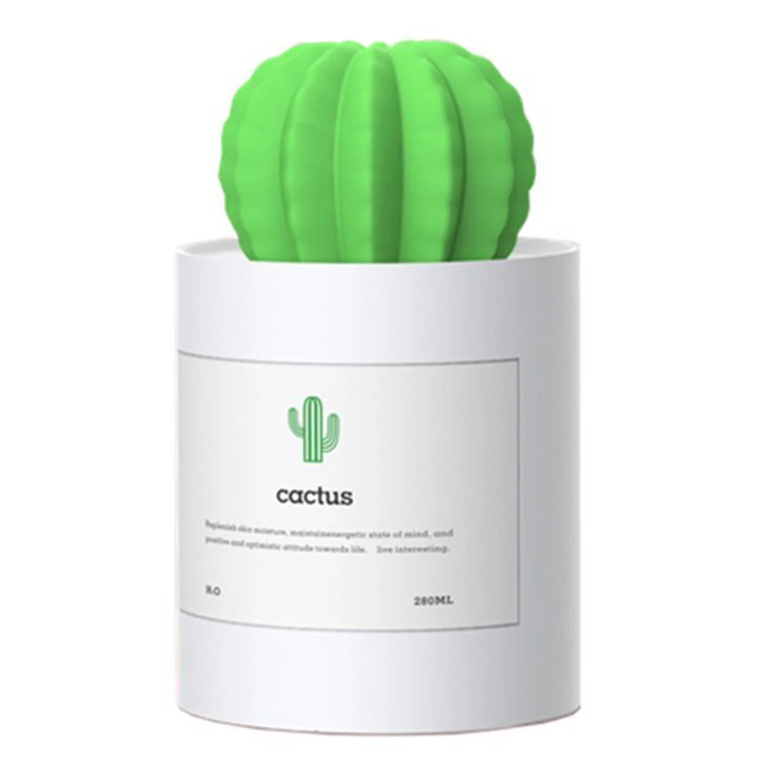 Кактус модель диффузор ароматерапия воздуха usb Увлажнитель Арома мини сенсорная