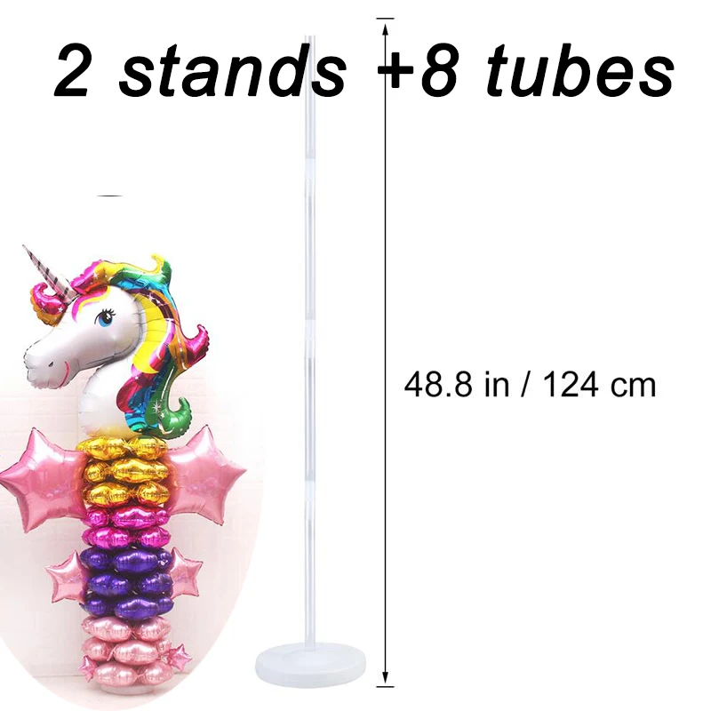 Balloon Column 2set 20 шт 32 см латексные воздушные шары палочки белые стержни из ПВХ для держатель воздушных шаров палочки с чашкой Свадьба День Рождения декоративные аксессуары для вечеринок - Цвет: Balloon Column 2set