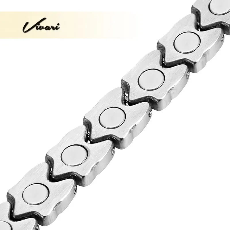 Женский классический браслет Vivari из нержавеющей стали 2 тона золотого и