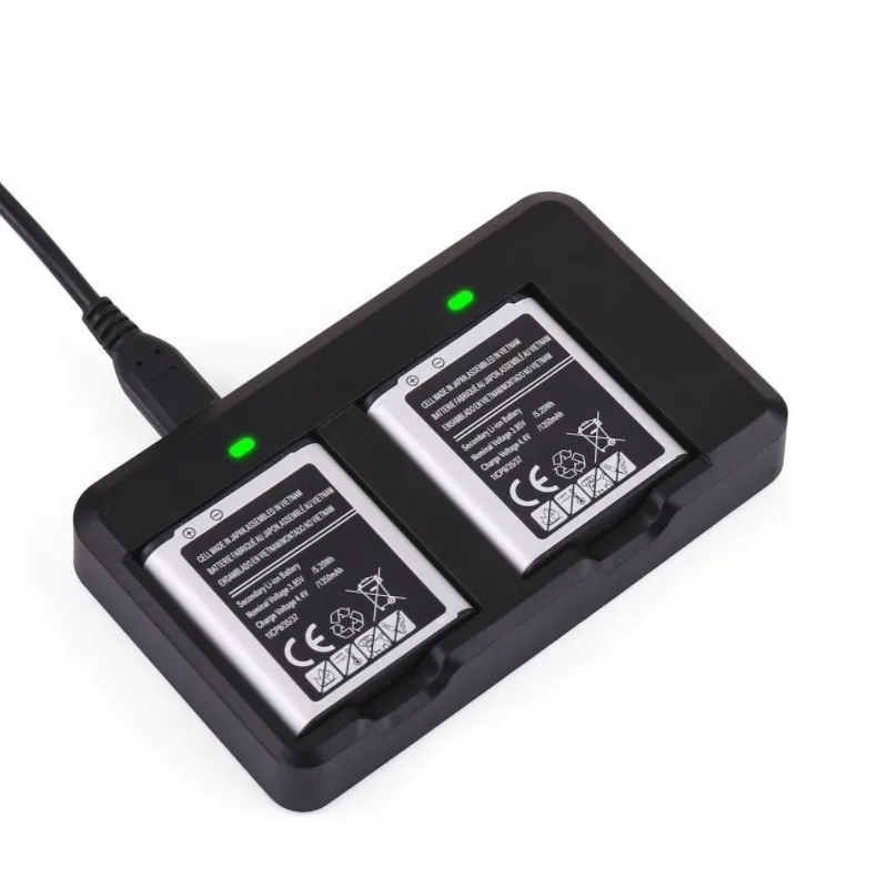 3 7 в 1350 мАч 2 шт. батарея + Dual Dock зарядное устройство для samsung шестерни 360 панорамный