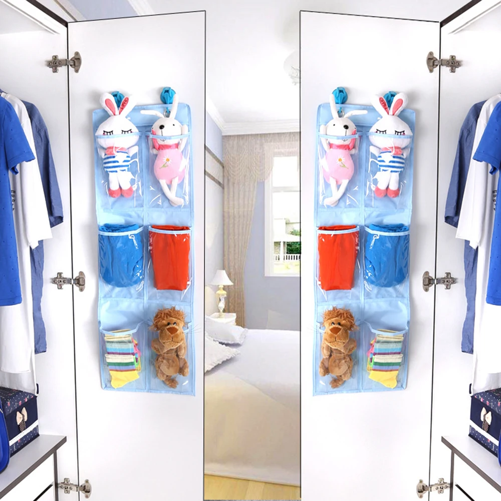 

Подвесная сумка для хранения из 6 ячеек, шкаф для хранения, дверная сумка для хранения, сумка для хранения книг, подвесная сумка, Лидер продаж