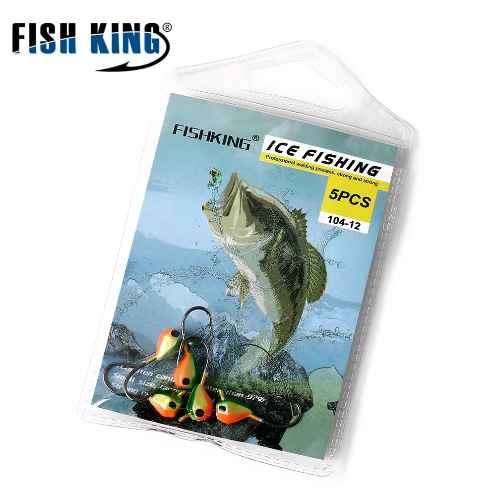 FISH KING приманка для подледной рыбалки 5 шт. 1 6 г/2 г/5 г Mutil твердая приманки из свинца