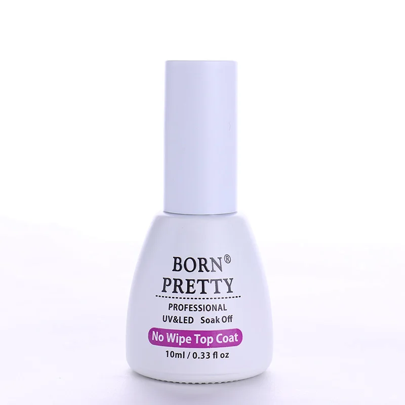 top coat BORN PRETTY 10 мл французский супер чистый черный Гель-лак замочить от маникюра дизайн ногтей Гель-лак - Цвет: top coat
