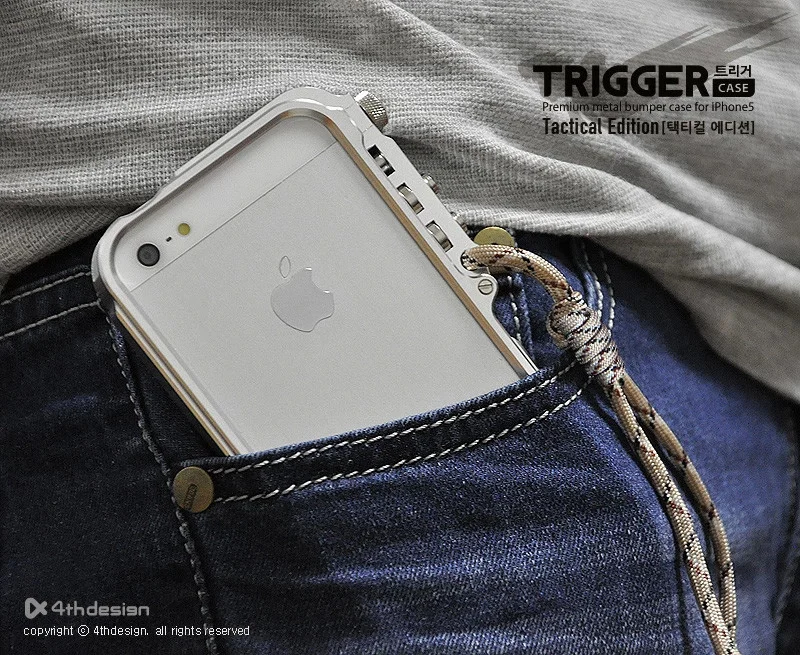 Триггер металлический бампер для iPhone 5 5S se 4 4s m2 4th дизайн премиум авиационный