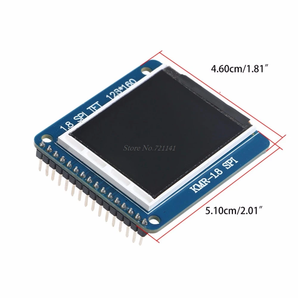 1 8 &quotSPI TFT 128x160 пикселей дисплей ЖК модуль выключатель ST7735R 5 10 см * 4 60 Прямая