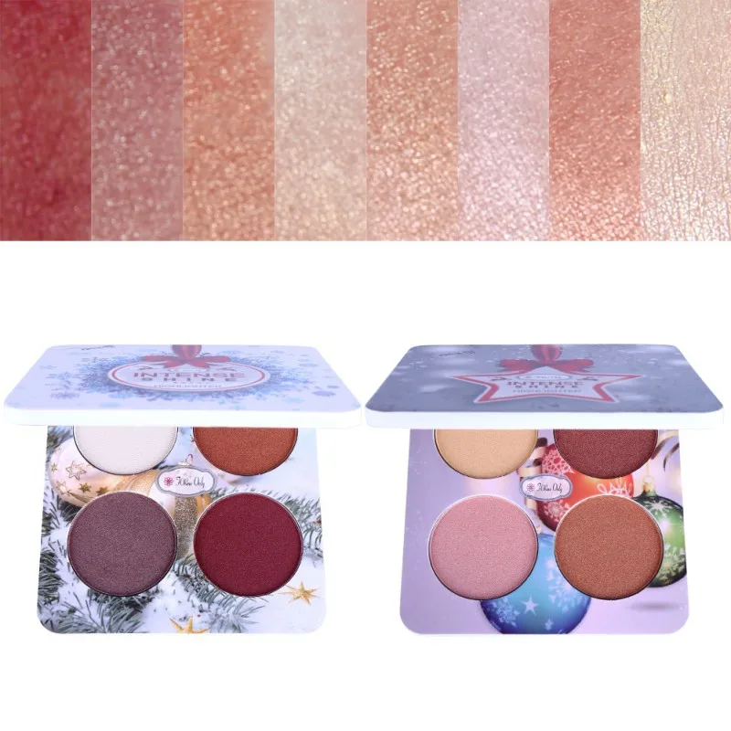 2 Рождество матовые тени для век Pallete световой макияж Maquiagem натуральный женщина
