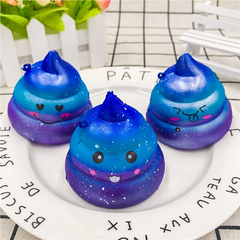 7*6 5 см 1 шт. случайный Squshies новый Звездное небо Poo Ароматические Squishy игрушки дети