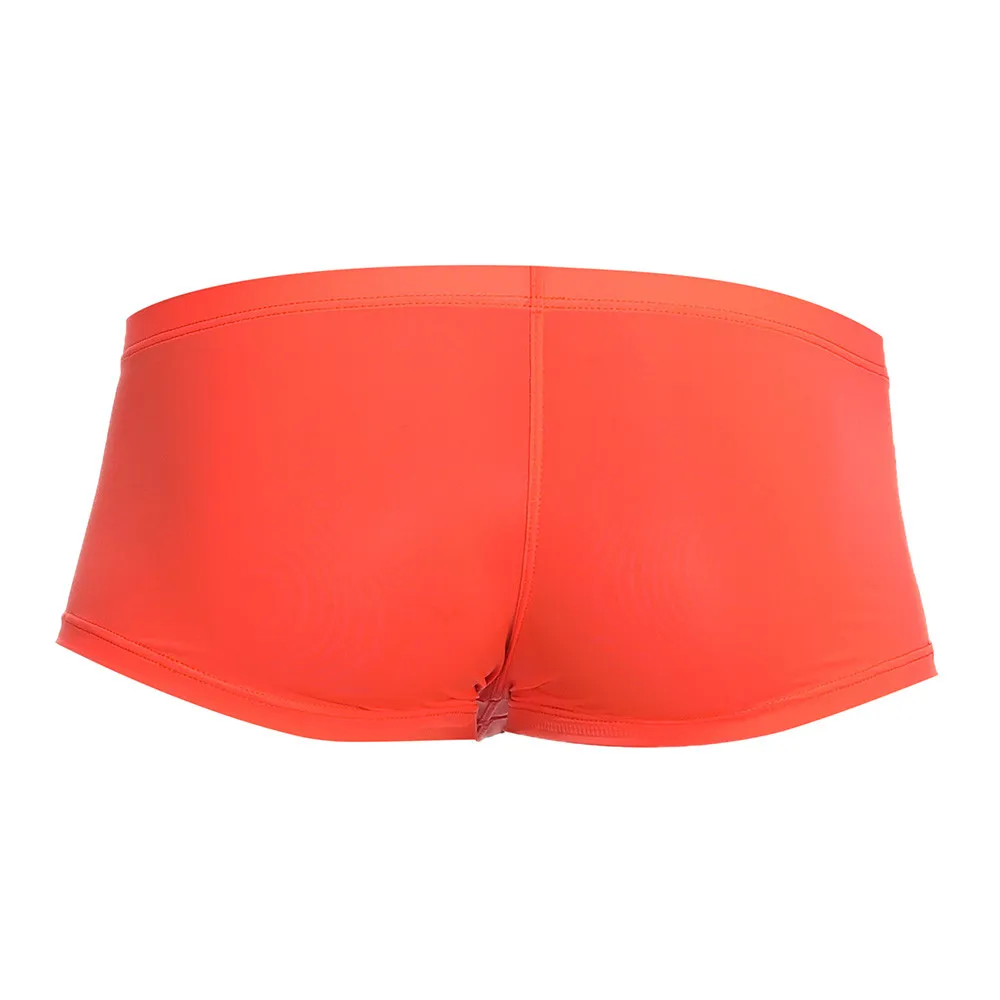 FeiTong, боксеры, мужские, Cueca, одноцветные, боксеры, шорты, с мешочком, ультратонкие трусы, одежда для геев, мужское нижнее белье, боксеры, бренд
