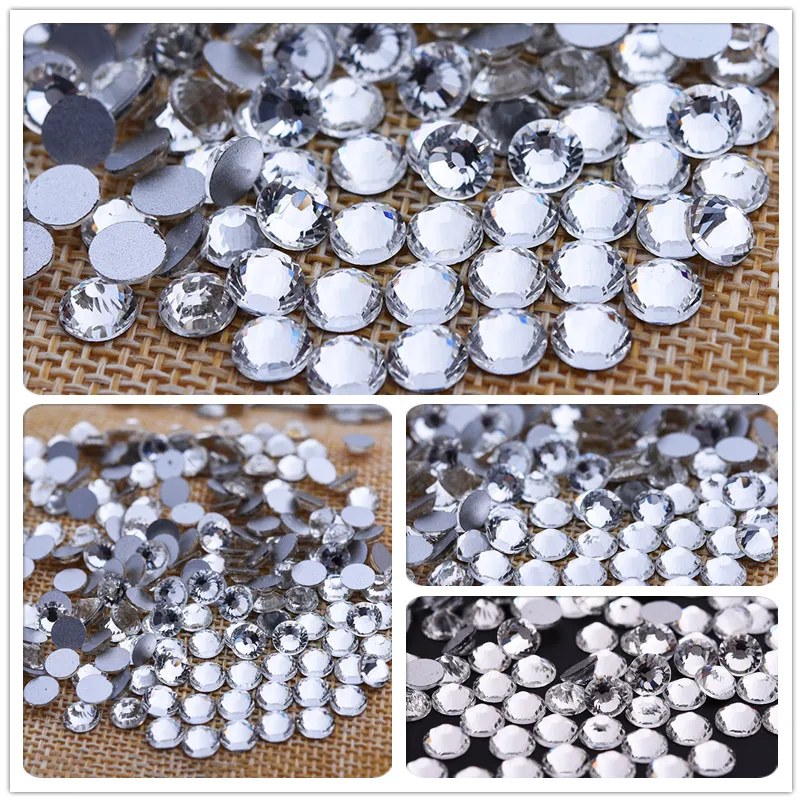 Акция высшего качества SS3 SS50 swarovsky ногти ss3 прозрачный кристалл cristales para Унас strass