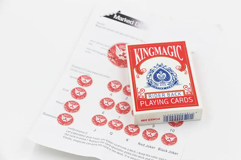 Помеченная колода для зачистки игральные карты волшебные трюки в покер уличная