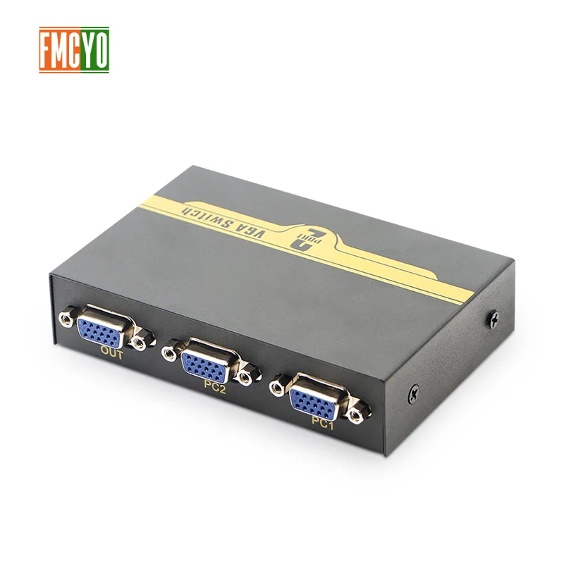 Kvm переключатель VGA 2 порта USB 0 KVM 1600P сплиттер коробка для клавиатуры
