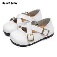 2020 new summer genuine leather children shoes rivet double buckles girls sandals breathable kids leather shoes sapatos infantis