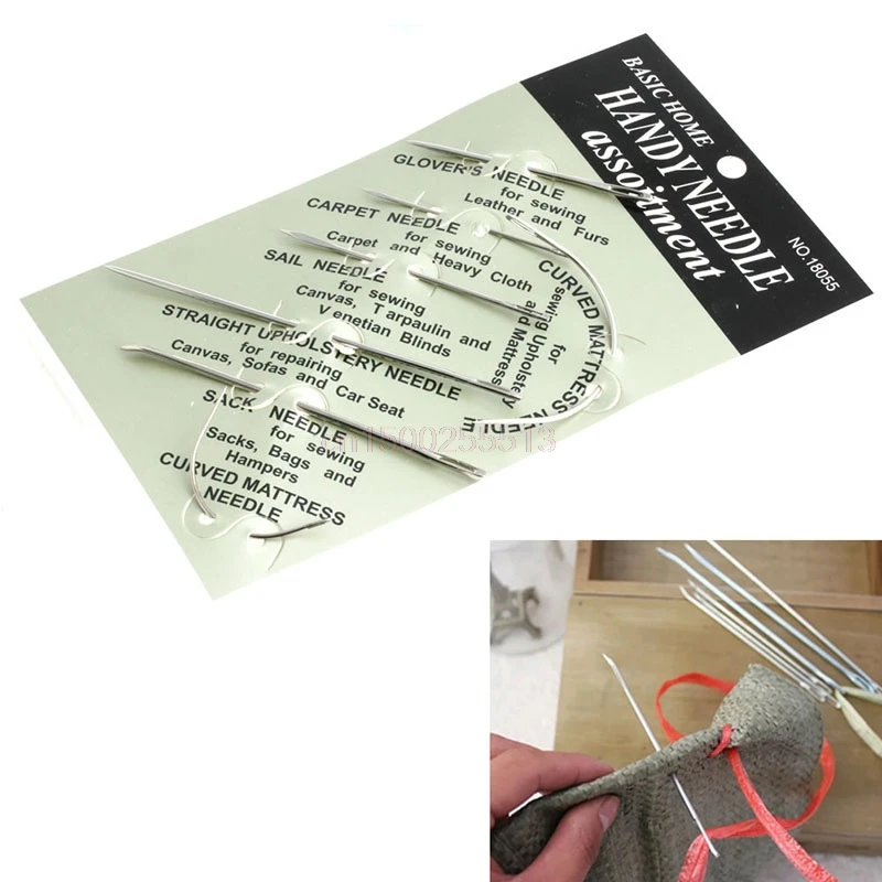 

1set 13Pcs Leather Craft Hand Stitching Sewing Tool Thread Awl Waxed Thimble Kit