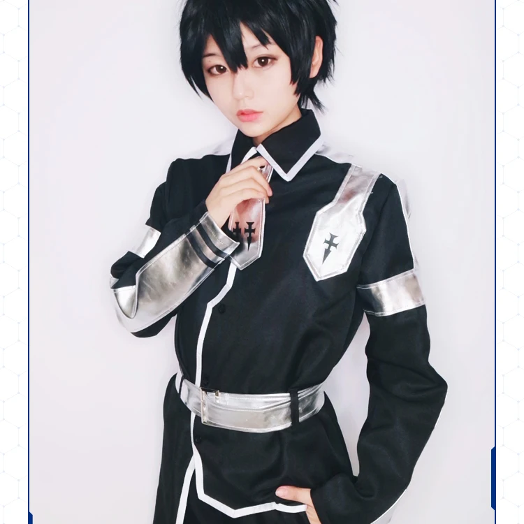 Аниме SAO 3 Меч Искусство Интернет алисизация Косплэй Kirito костюм Kazuto Kirigaya вечерние Хэллоуин костюм-Униформа