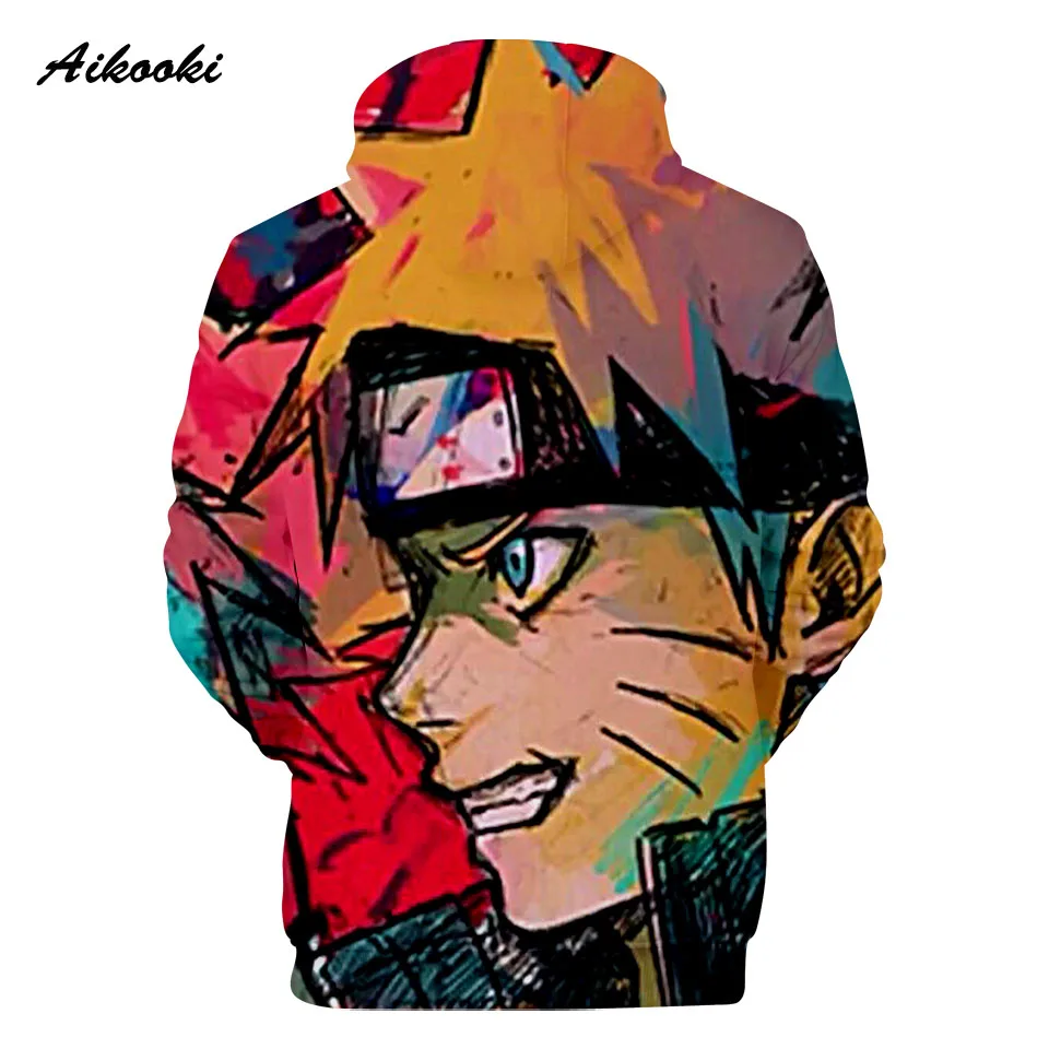 Aikooki Naruto, модная Крутая толстовка, толстовки для мальчиков и девочек, 3d принт, Наруто, модный стиль, уличная одежда, толстовка с длинным рукавом, 3D, для мужчин, поп-топ