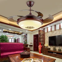 42inches 108cm ceiling fan retro country nickel feature for led metalliving room bedroom dining room