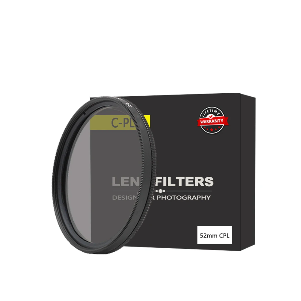 kutupro PRO CPL Circular Polarizing Camera Lens Filter + filter bag case kit for nikon canon sony pentax 52 58 62 67 72 77 82mm |