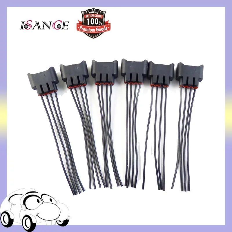 ISANCE 6 шт. разъем катушки зажигания гнездовой и провода 2AZ-FE 1ZZ-FE 90980-11885 для TOYOTA Scion xA