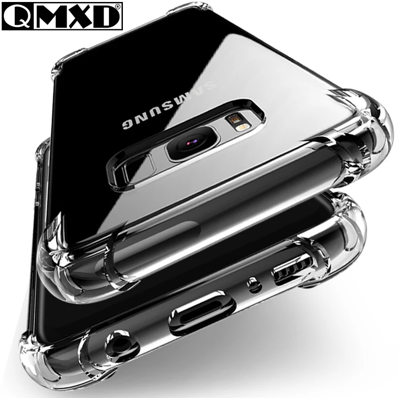 Роскошный ультра тонкий чехол для телефона с воздушной подушкой Samsung Galaxy S8 S9 Plus S10