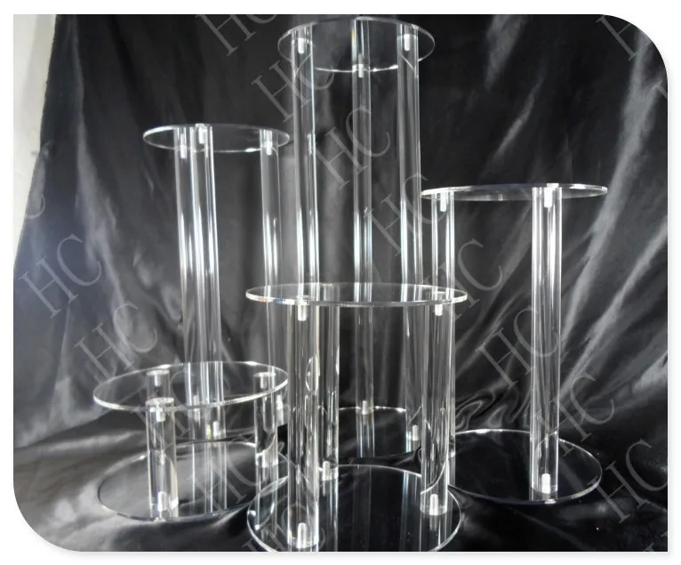 

wedding decoration High Quality Beautuful acrylic wedding cake stand 5pcs/lot