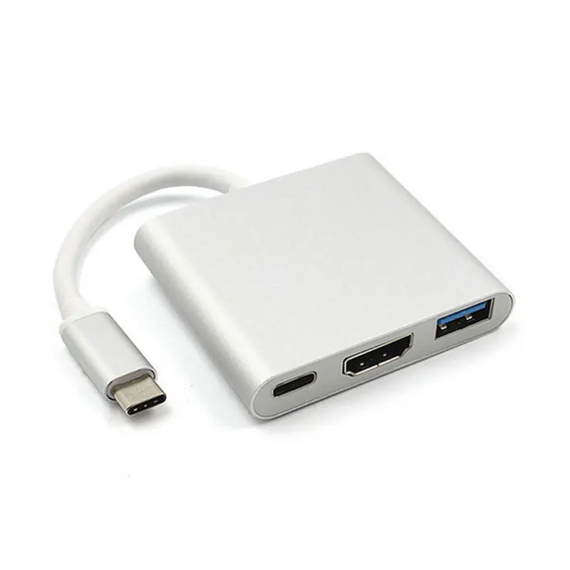 5 шт. Type C USB 3 1 to 4K HDMI USB3.0 адаптер 3in1 концентратор для Apple Macbook